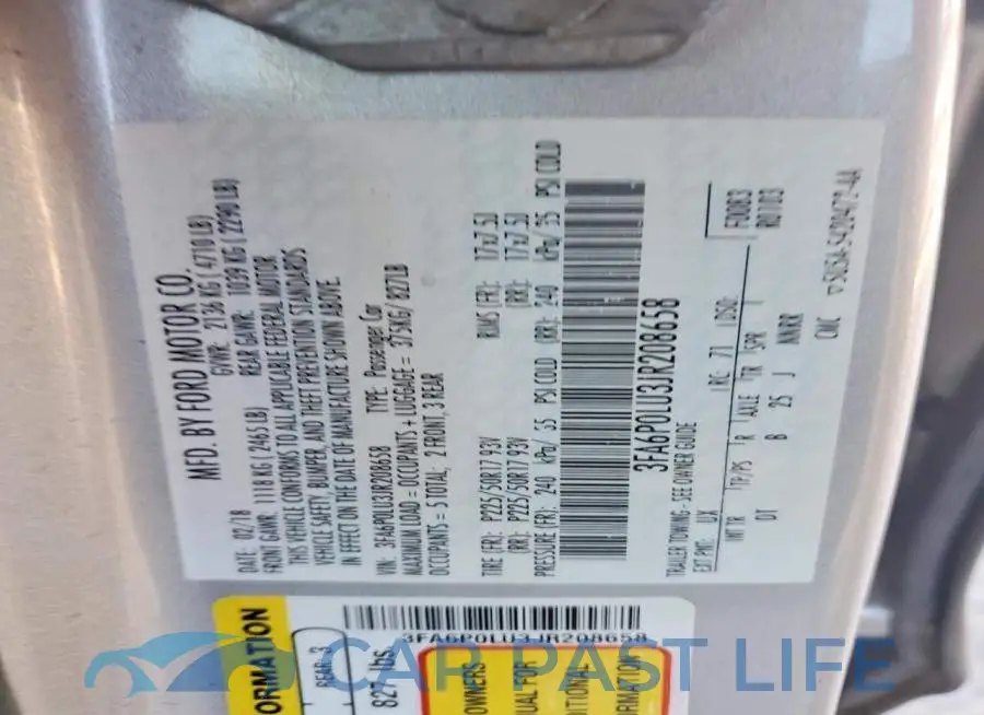 3FA6P0LU3JR208658# 12