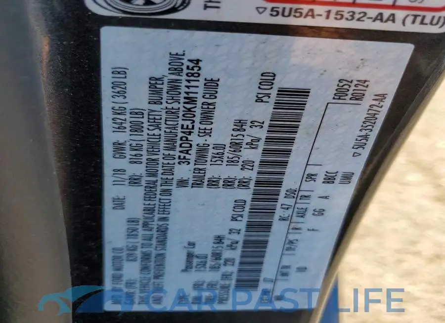 3FADP4EJ0KM111854# 12
