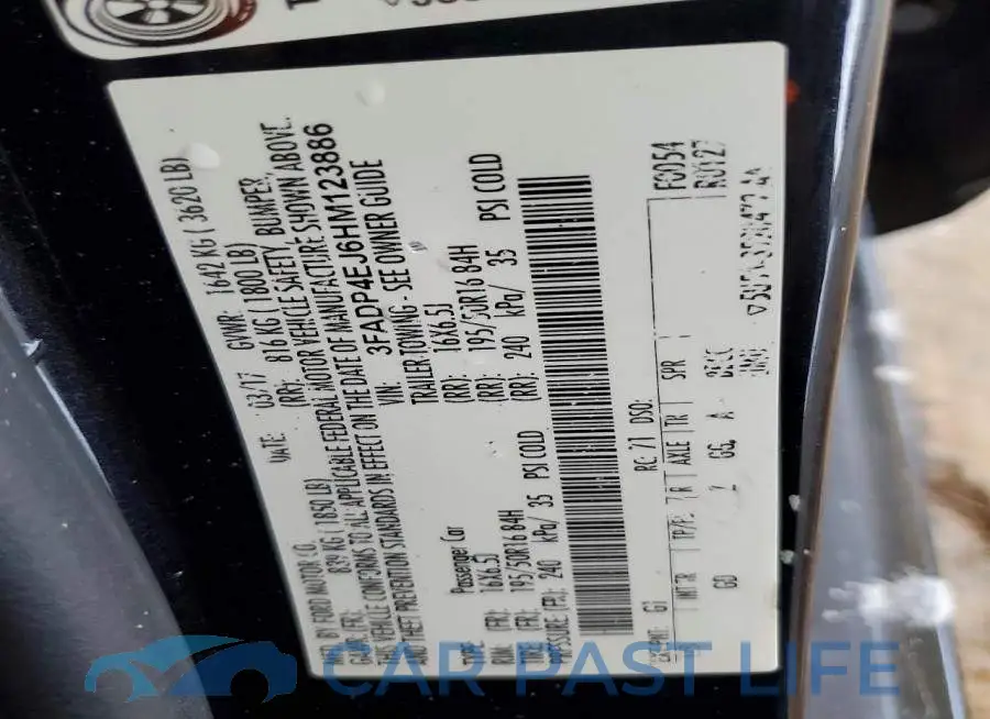 3FADP4EJ6HM123886# 12