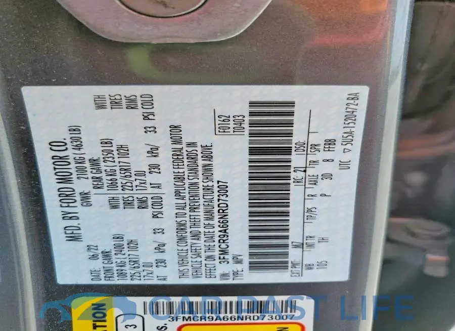 3FMCR9A66NRD73007# 14