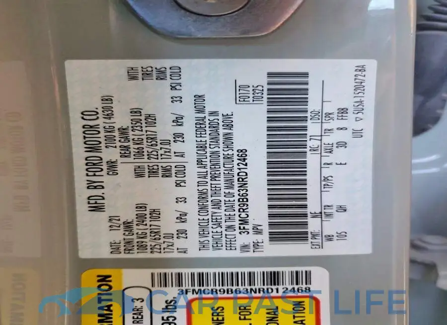 3FMCR9B63NRD12468# 12