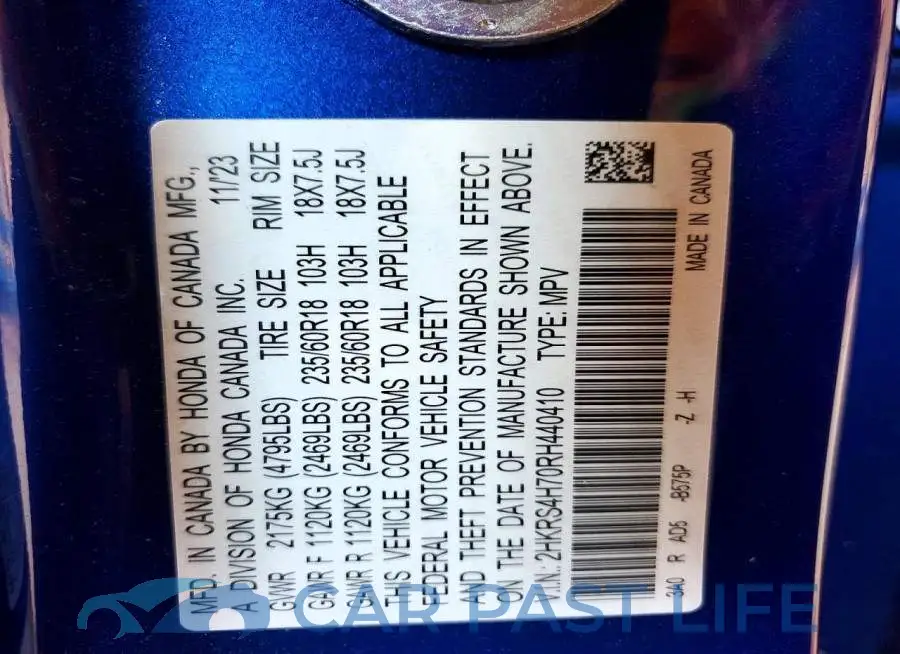 2HKRS4H70RH440410# 13