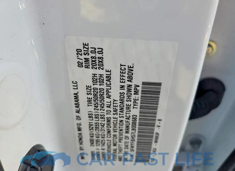 5FNYF8H57LB008683# 13