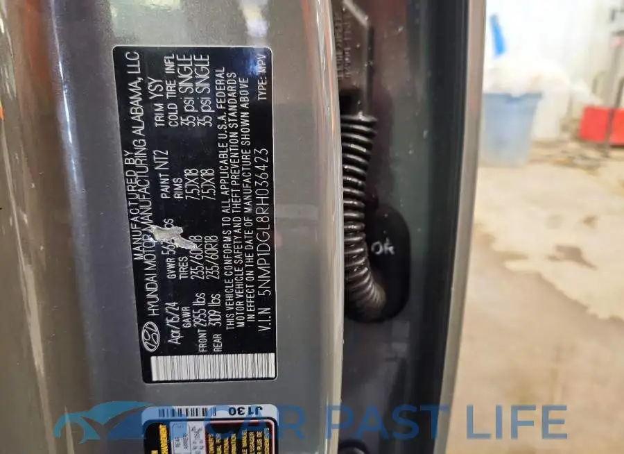 5NMP1DGL8RH036423# 14