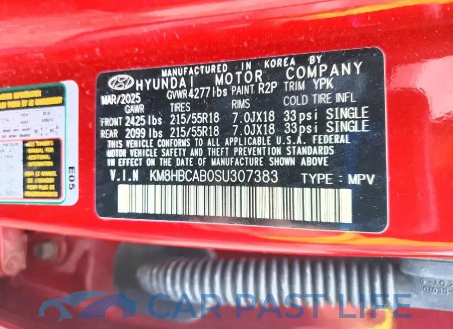 KM8HBCAB0SU307383# 14