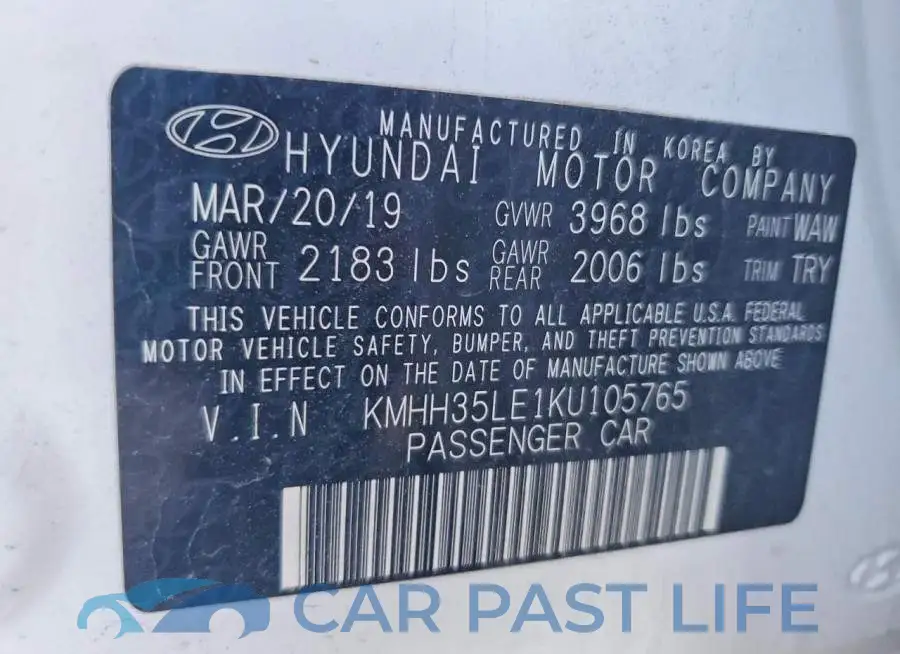 KMHH35LE1KU105765# 13