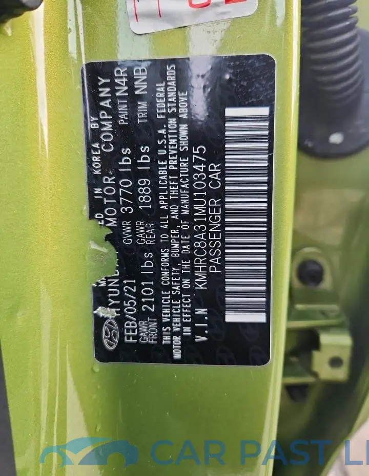 KMHRC8A31MU103475# 13