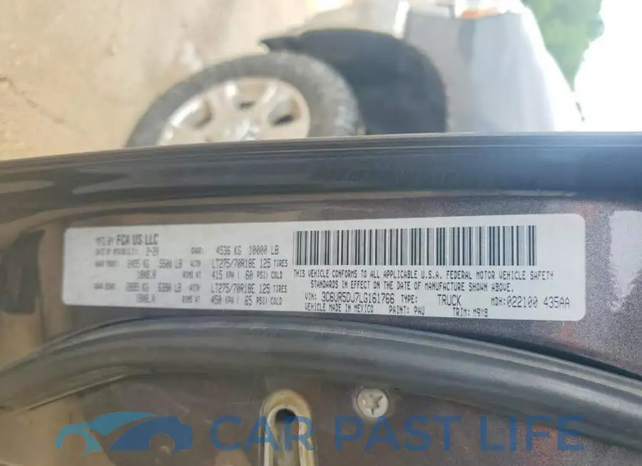 3C6UR5DJ7LG161766# 12