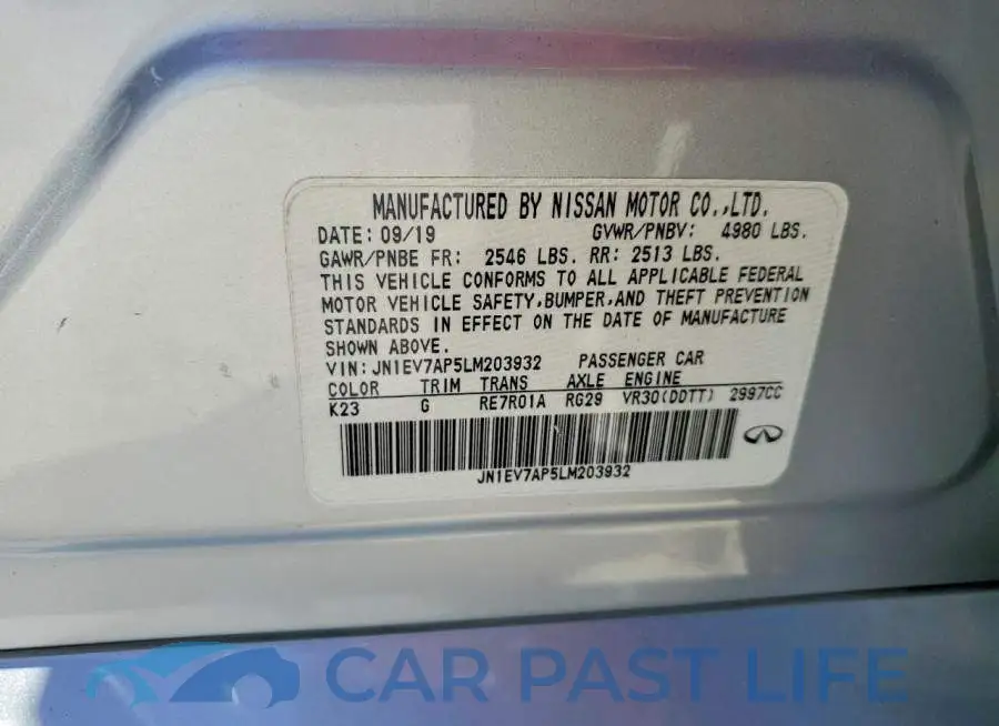 JN1EV7AP5LM203932# 12