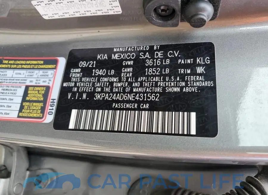 3KPA24AD6NE431562# 13