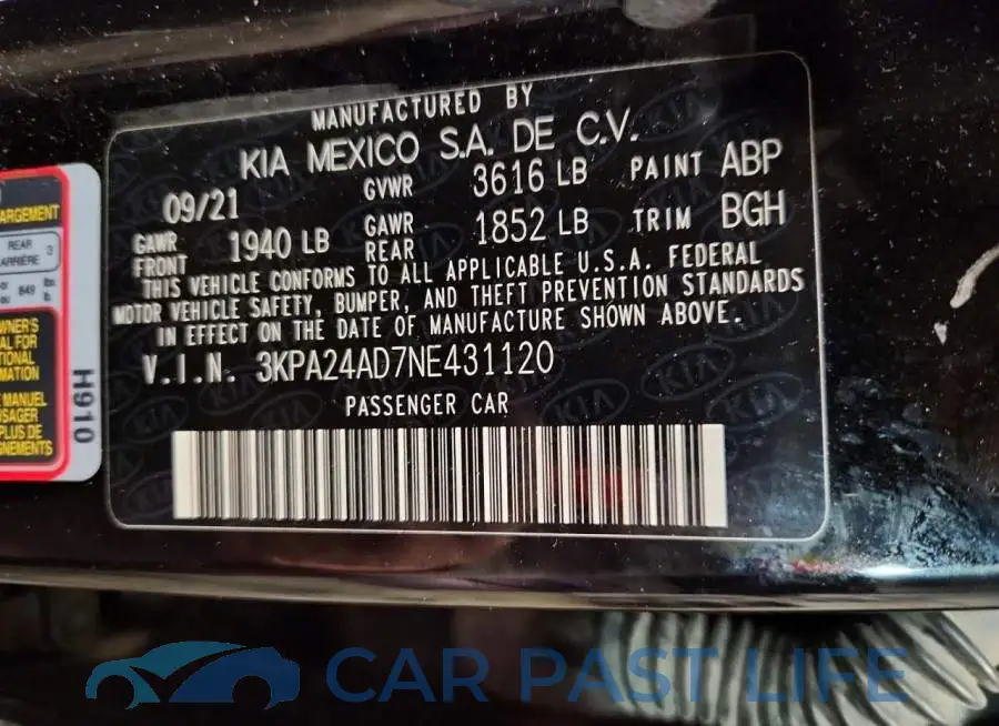 3KPA24AD7NE431120# 12