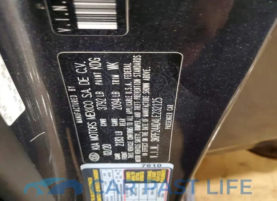 3KPF24AD4LE232125# 12
