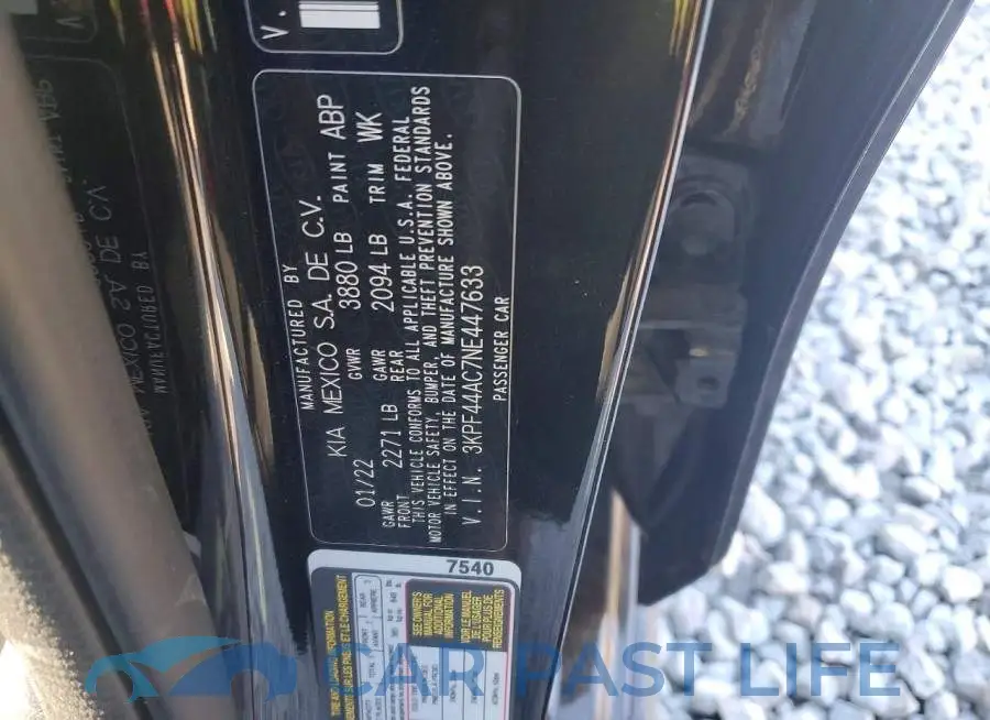 3KPF44AC7NE447633# 12