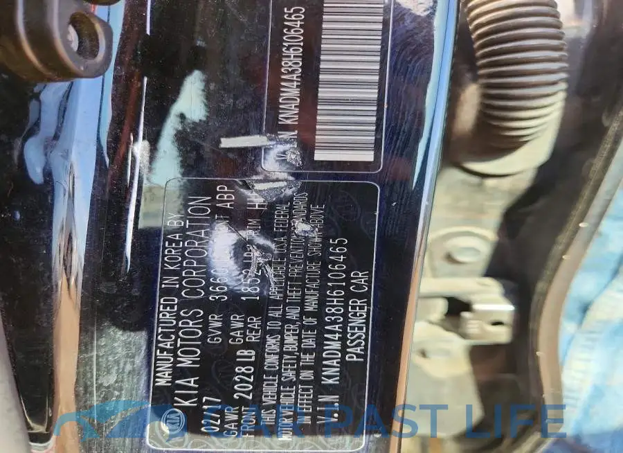 KNADM4A38H6106465# 12