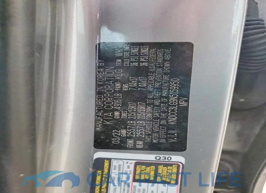 KNDCC3LG9N5159950# 12
