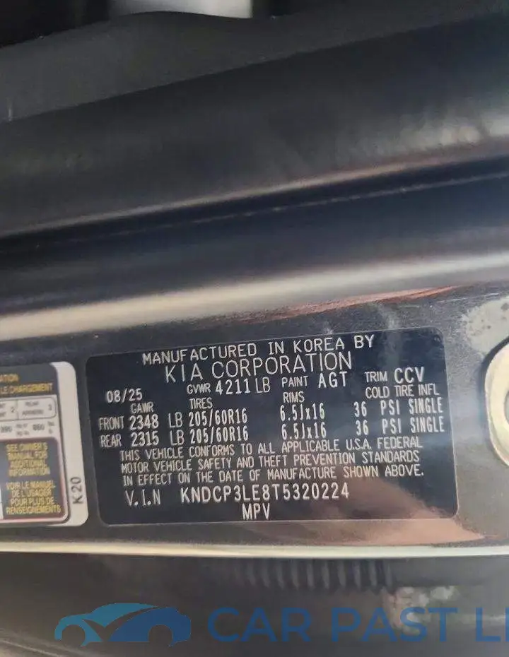 KNDCP3LE8T5320224# 13