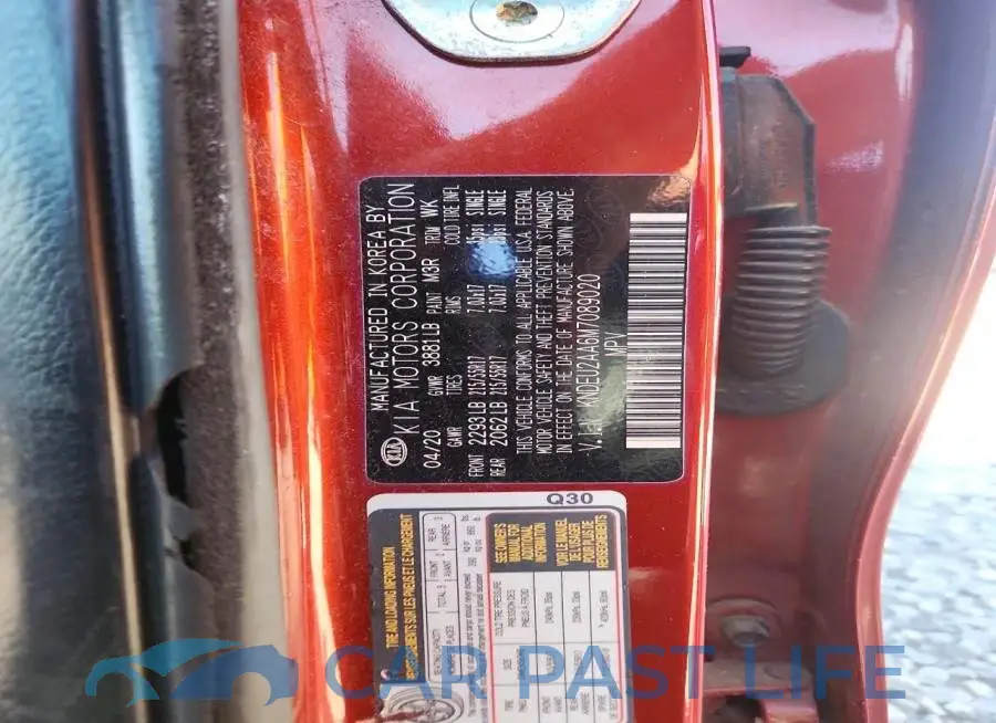 KNDEU2AA6M7089020# 13