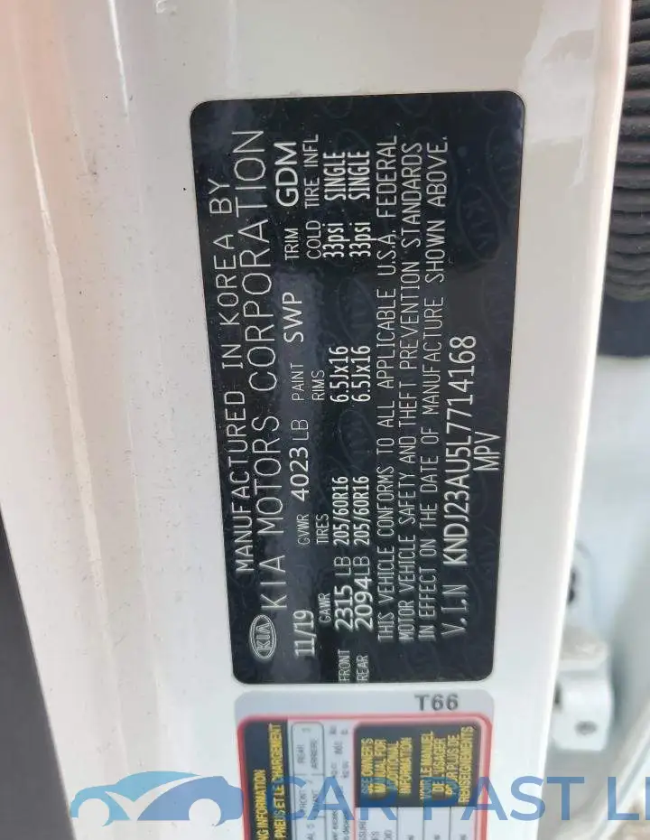 KNDJ23AU5L7714168# 13
