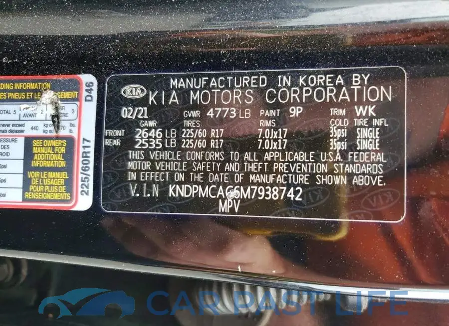 KNDPMCAC6M7938742# 14