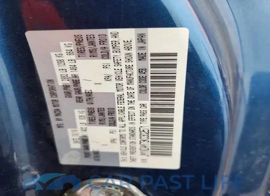 JM1NDAM73K0302571# 12