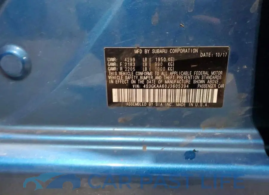 4S3GKAA60J3605394# 12