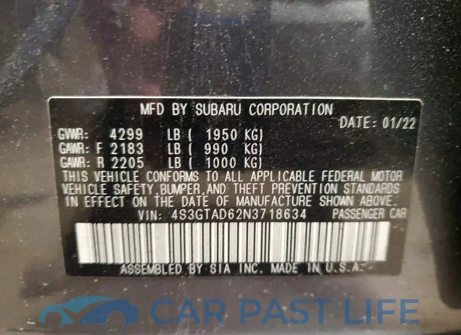 4S3GTAD62N3718634# 12