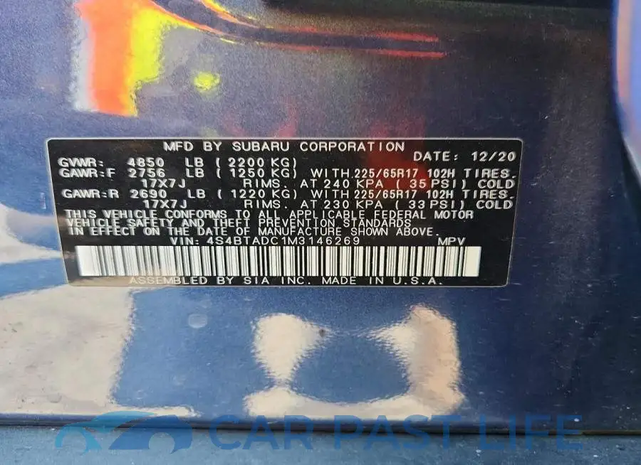 4S4BTADC1M3146269# 12