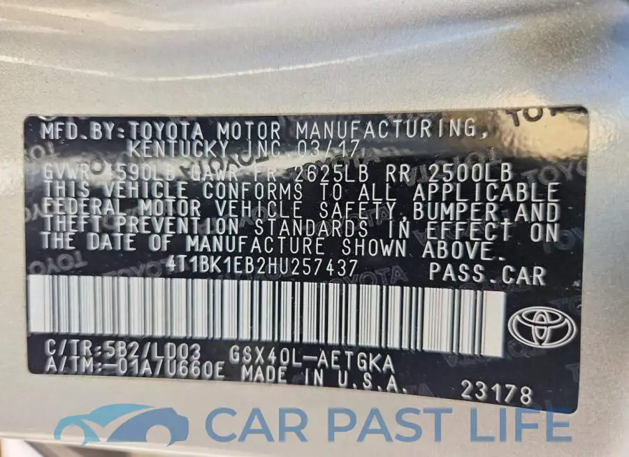 4T1BK1EB2HU257437# 12