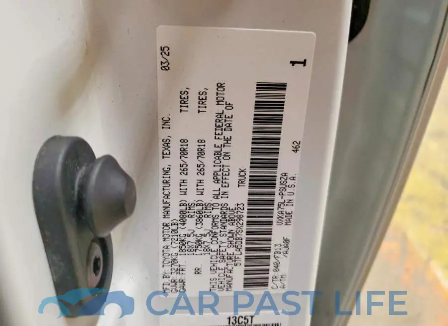 5TFLA5DB7SX298723# 12