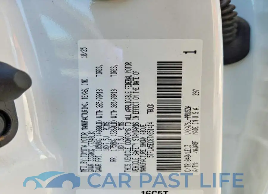 5TFLA5EC8TX051414# 13
