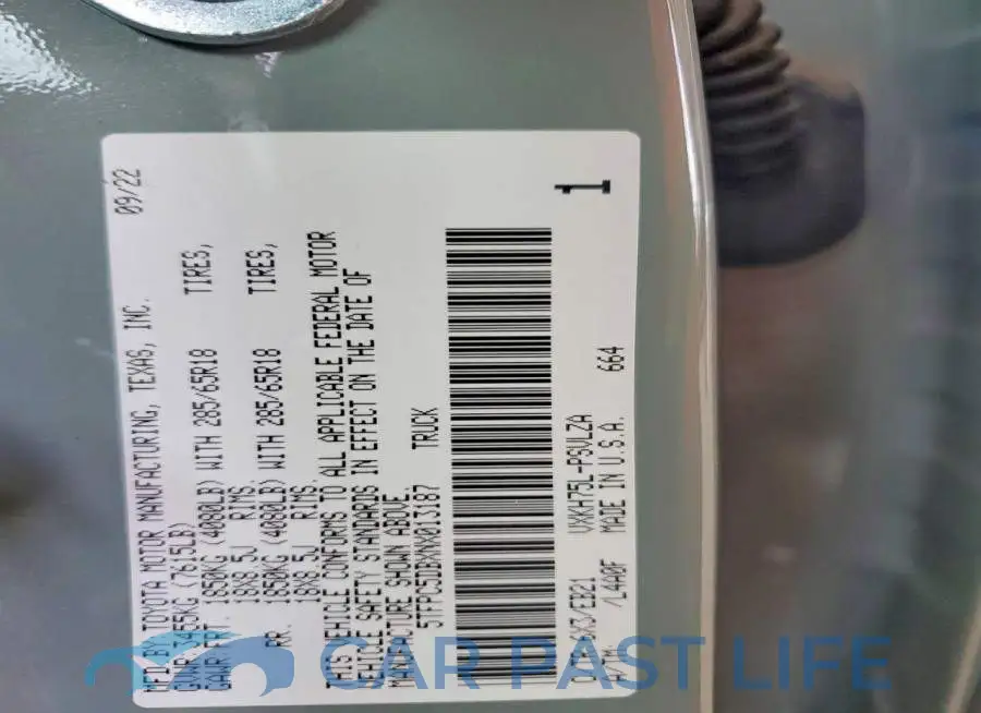 5TFPC5DBXNX013187# 13