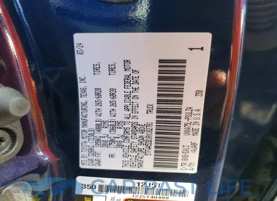5TFWA5DB1RX182781# 12