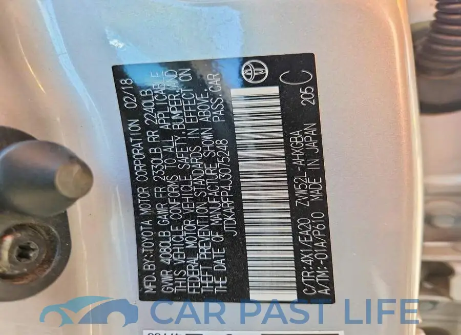 JTDKARFP4J3075248# 12