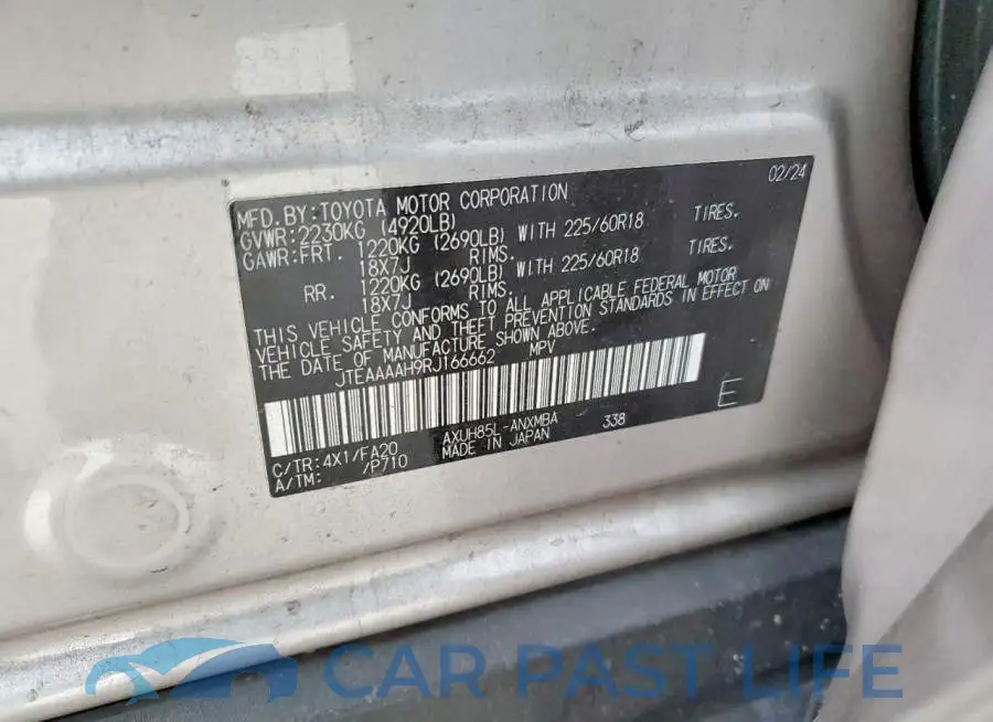 JTEAAAAH9RJ166662# 14