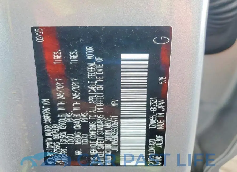 JTEVA5BR3S5006971# 12