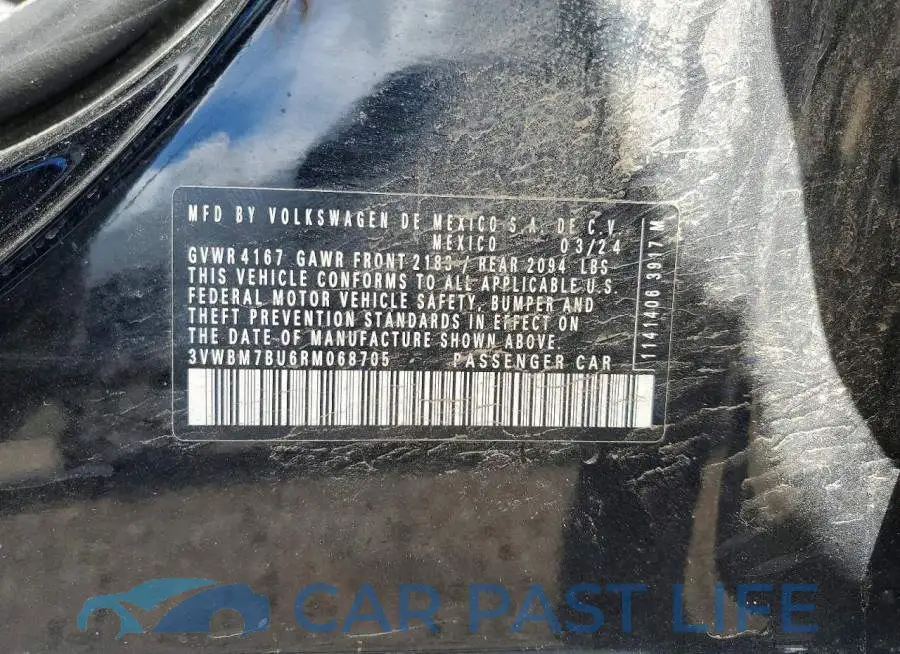 3VWBM7BU6RM068705# 12
