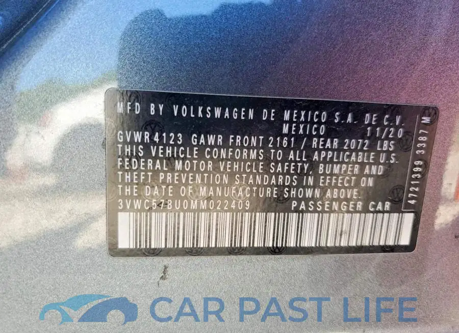 3VWC57BU0MM022409# 12