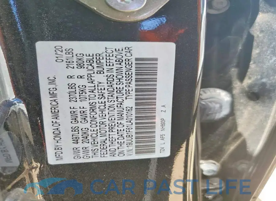 19UUB1F61LA010162# 13