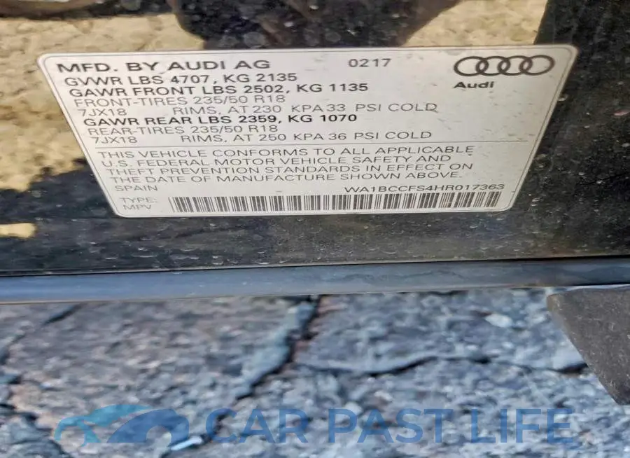 WA1BCCFS4HR017363# 13