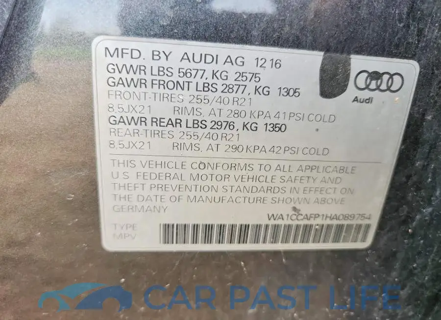 WA1CCAFP1HA089754# 14