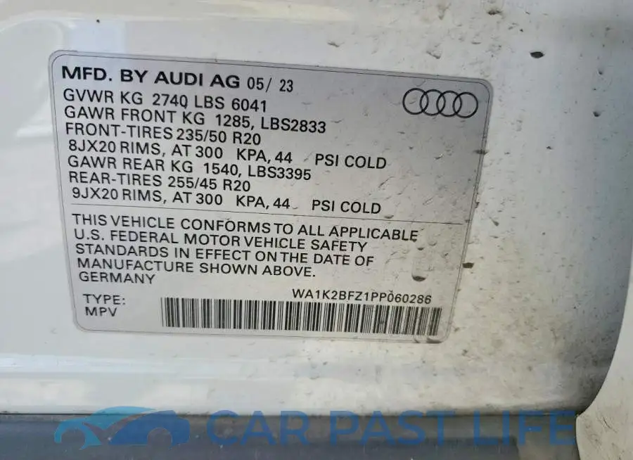 WA1K2BFZ1PP060286# 14