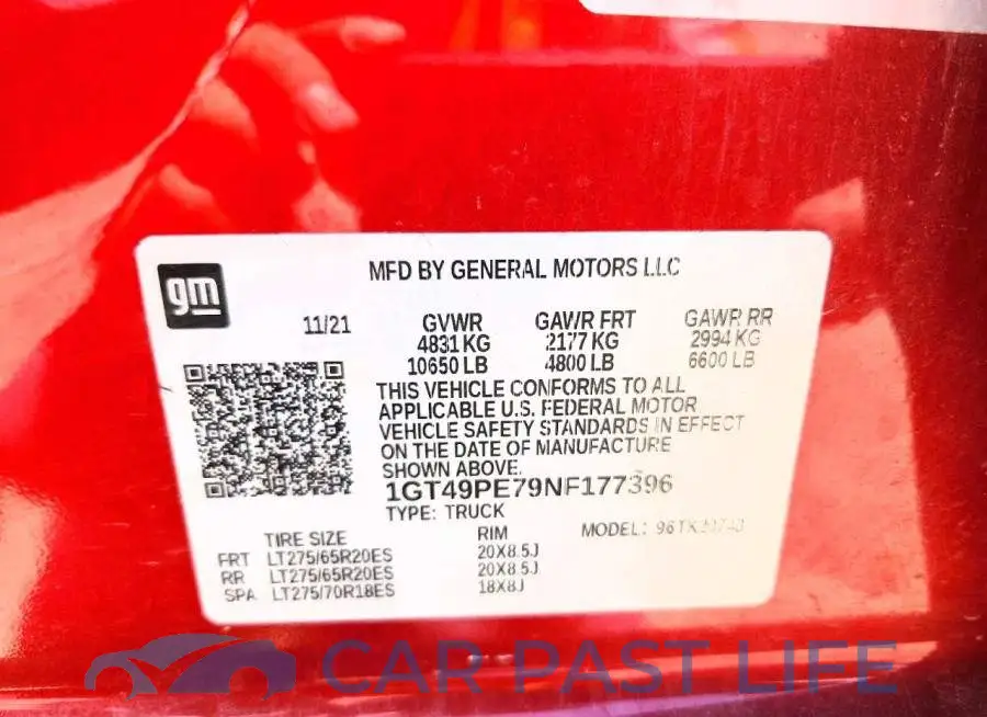 1GT49PE79NF177396# 12