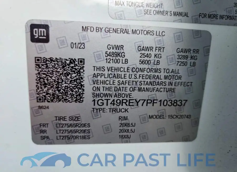 1GT49WEY7MF183148# 12
