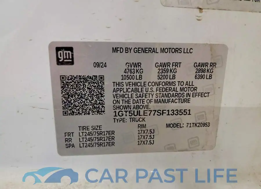 1GT5ULE77SF133551# 12