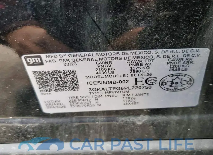 3GKALTEG6PL220750# 13