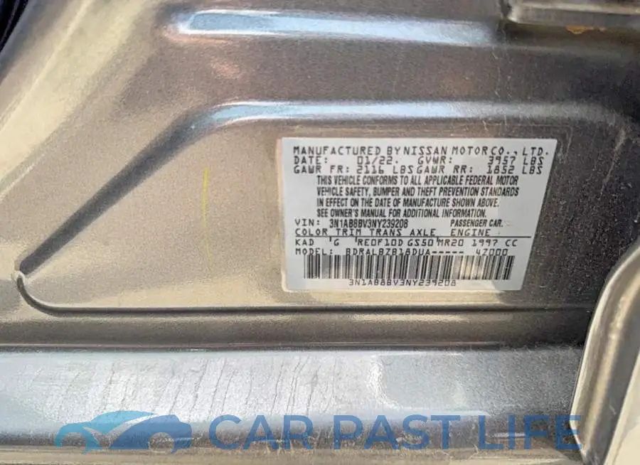 3N1AB8BV3NY239208# 10