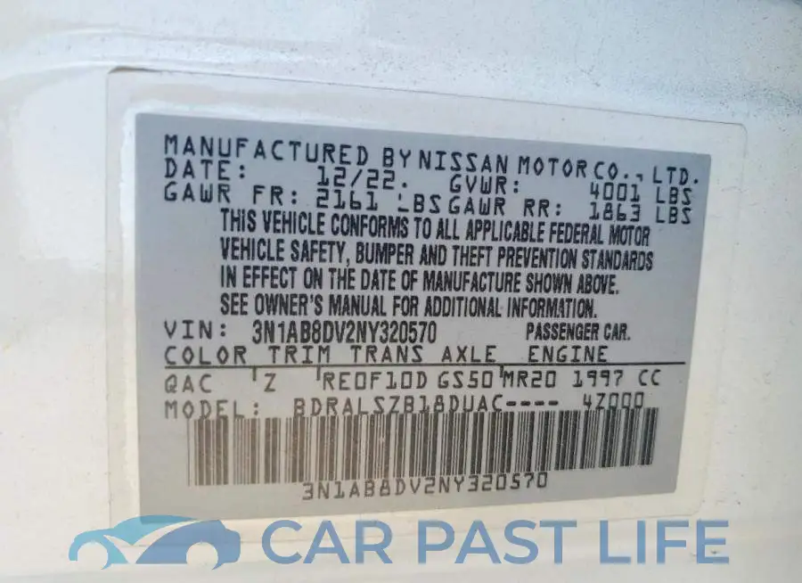 3N1AB8DV2NY320570# 13