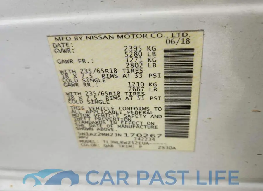 5N1AZ2MH2JN170267# 13