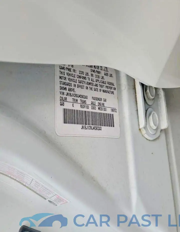 JN1BJ1CRXJW290240# 12