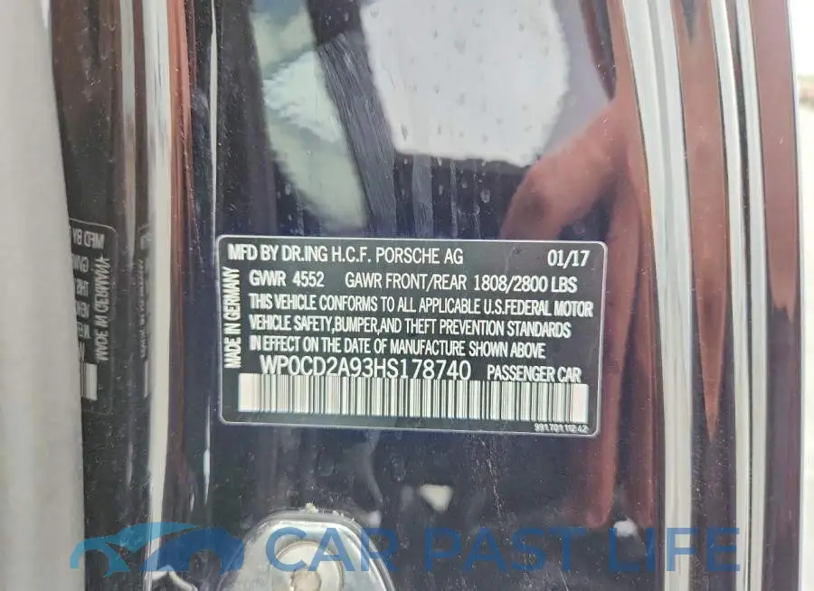 WP0CD2A93HS178740# 12